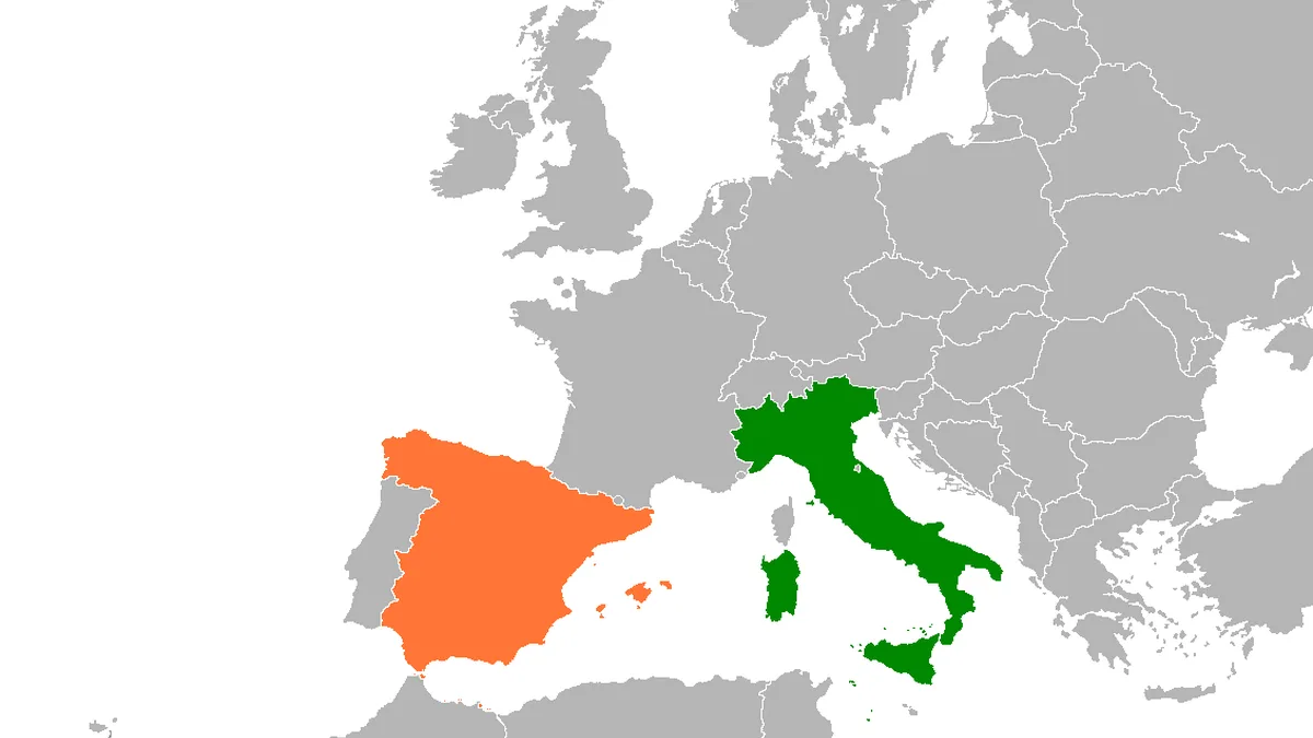 Italy And Spain